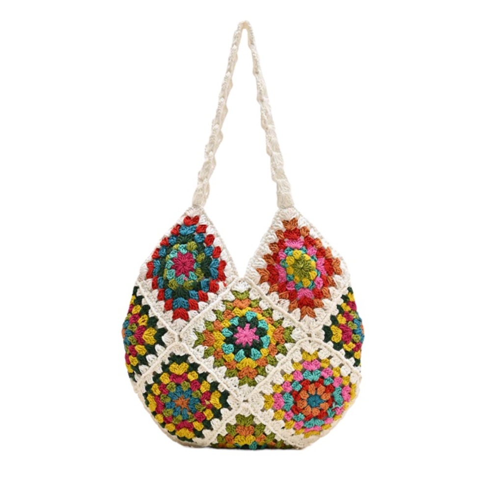 AMERICA & BEYOND • The Ultimate Slouchy Crochet Shoulder Bag - Picture 3 of 4